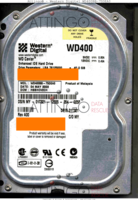 Western Digital Caviar WD400BB-75DEA0 MY01T321125553540E5F 04 MAY 2003   PATA front side