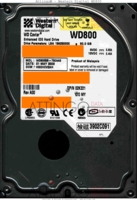 Western Digital Caviar WD800 WD-WMA8E7019505 01 MAY 2003   PATA front side