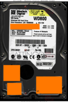 Western Digital Caviar WD800BB-75CAA0 02K221 02 JUN 2002 Malaysia  PATA front side