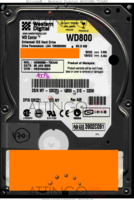 Western Digital Caviar WD800BB-75CAA0 WD800BB-75CAA0 28 JAN 2002 Malaysia  PATA front side