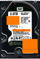 Western Digital Green WD30EZRX-00D8 WD30EZRX 12 APR 2014 THAILAND  SATA back side