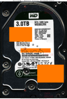 Western Digital Green WD30EZRX-00DC0 WD30EZRX 31 JAN 2013 MALAYSIA  SATA back side