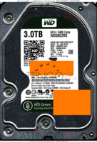 Western Digital Green WD30EZRX-00DC0B0 WD30EZRX 31 JAN 2013 MALAYSIA  SATA back side