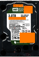 Western Digital Green WD30EZRX-00MMMB0 WD30EZRX 24 AUG 2012 THAILAND  SATA front side