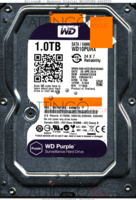 Western Digital Purple WD10PURX-64D85Y0 WD10PURX 25 APR 2014 THAILAND  SATA front side