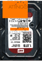 Western Digital Red WD10EFRX-68PJCN0 WD10EFRX 14 OCT 2014 THAILAND  SATA front side