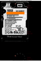 Western Digital Scorpio Black WD1600BEKT WD1600BEKT-22F3T0 02 JUL 2008 Thailand  SATA front side