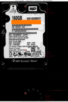 Western Digital Scorpio Black WD1600BEKT WD1600BEKT-22F3T0 02 JUL 2008 Thailand  SATA front side