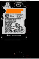 Western Digital Scorpio Black WD1600BJKT WD1600BJKT-75F4T0 23 AUG 2008 Thailand T0 SATA front side