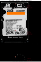 Western Digital Scorpio Black WD2500BEKT WD2500BEKT-00F3T0 13 AUG 2008 Thailand  SATA front side