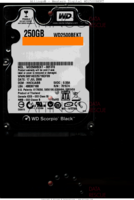 Western Digital Scorpio Black WD2500BEKT WD2500BEKT-00F3T0 17 JUL 2008 Thailand  SATA front side