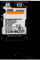 Western Digital Scorpio Black WD2500BEKT WD2500BEKT-00F3T0 13 AUG 2008 Thailand  SATA front side