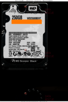 Western Digital Scorpio Black WD2500BEKT WD2500BEKT-00F3T0 16 JUL 2008 Thailand  SATA front side