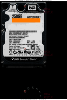 Western Digital Scorpio Black WD2500BJKT WD2500BJKT-00F4T0 29 SEP 2008 Thailand  SATA front side