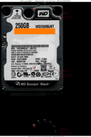 Western Digital Scorpio Black WD2500BJKT WD2500BJKT-00F4T0 23 AUG 2008 Thailand  SATA front side