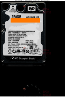 Western Digital Scorpio Black WD2500BJKT WD2500BJKT-00F4T0 23 AUG 2008 Thailand  SATA front side