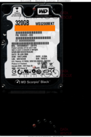 Western Digital Scorpio Black WD3200BEKT WD3200BEKT-22F3T0 28 JUN 2008 Thailand  SATA front side