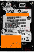 Western Digital Scorpio Black WD3200BEKT-60PVMT0 633739-001 30 SEP 2011 Malaysia  SATA front side