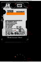 Western Digital Scorpio Black WD3200BJKT WD3200BJKT-00F4T0 02 NOV 2008 Thailand  SATA front side