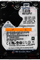 Western Digital Scorpio Blue WD10JPVT-60A1YT0 671957-001 26 MAY 2012 MALAYSIA  SATA back side