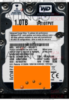 Western Digital Scorpio Blue WD10TPVT-00U4RT1 WD10TPVT 22 MAR 2011 THAILAND  SATA front side