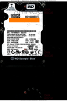Western Digital Scorpio Blue WD1600BEVT-00A23T0 WD1600BEVT-00A23T0 25 OCT 2010 Thailand  SATA front side