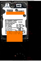 Western Digital Scorpio Blue WD2500BEVT-00A0RT0 WD2500BEVT-00A0RT0 06 NOV 2010 Malaysia  SATA front side