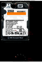Western Digital Scorpio Blue WD3200BEVT-00A0RT0 WD3200BEVT-00A0RT0 18 OCT 2009 Thailand  SATA front side