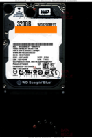 Western Digital Scorpio Blue WD3200BEVT-00A0RT0 WD3200BEVT-00A0RT0 18 OCT 2009 Thailand  SATA front side