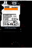 Western Digital Scorpio Blue WD3200BEVT-00ZCT0 WD3200BEVT-00ZCT0 24 JAN 2011 Thailand  SATA front side