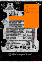 Western Digital Scorpio Blue WD3200BEVT-22A23T0 XXXXXX-XXX 29 JUL 2010 Malaysia  SATA front side