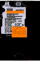 Western Digital Scorpio Blue WD3200BEVT-22ZCT0 XXXXXX-XXX 23 FEB 2010 Malaysia  SATA front side