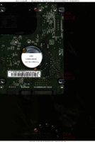 Western Digital Scorpio Blue WD5000BEVT-00A0RT0 WD5000BEVT-00A0RT0 04 OCT 2009 Thailand  SATA back side