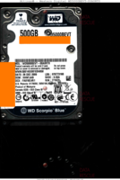 Western Digital Scorpio Blue WD5000BEVT-00A0RT0 WD5000BEVT-00A0RT0 26 DEC 2009 Malaysia  SATA front side
