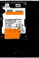 Western Digital Scorpio Blue WD5000BEVT-00A0RT0 WD5000BEVT-00A0RT0 17 JUN 2010 Malaysia  SATA front side