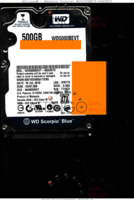 Western Digital Scorpio Blue WD5000BEVT-00A0RT0 WD5000BEVT-00A0RT0 18 JUL 2010 Malaysia  SATA front side