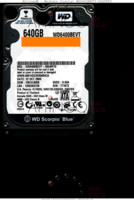 Western Digital Scorpio Blue WD6400BEVT-00A0RT0 WD6400BEVT-00A0RT0 22 OCT 2009 Thailand  SATA front side
