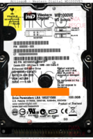 Western Digital Scorpio WD1000VE3 XXXXXX-XXX 24 JUN 2006 THAILAND  PATA front side