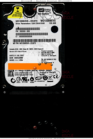 Western Digital Scorpio WD1200BEVS WD1200BEVS-22UST0 31 JUL 2007 Thailand  SATA front side