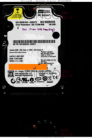 Western Digital Scorpio WD1600BEVS WD1600BEVS-00RST0 01 SEP 2007 Thailand  SATA front side