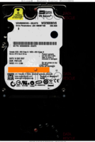 Western Digital Scorpio WD2500BEVS WD2500BEVS-00UST0 16 DEC 2007 Malaysia  SATA front side