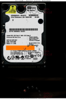 Western Digital Scorpio WD800BEAE WD800BEAE-00UWT0 28 APR 2007 Thailand  PATA front side