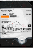 Western Digital Ultrastar WUH721414ALE6L1 0F31170 15 MAR 2019 Thailand 07G SATA back side