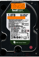 Western Digital WD Caviar Green WD10EARS-003BB1 WD10EARS-003BB1 03 OCT 2011 Thailand  SATA front side