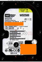 Western Digital WD Caviar SE WD2500JB-22GVC0 XXXXXX-XXX 03 SEP 2005 Thailand  PATA front side