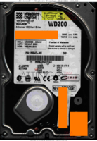 Western Digital WD Caviar WD200BB-60CJA0 255547-001 09 MAR 2002 Malaysia  PATA front side