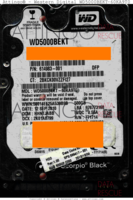 Western Digital WD Scorpio Black WD5000BEKT-60KA9T0 614983-001 12 SEP 2010 Thailand  SATA front side