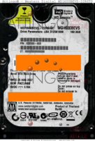 Western Digital WD Scorpio WD1600BEVS-22RST0 XXXXXX-XXX 25 AUG 2007 Thailand  SATA front side