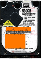 Western Digital WD5000BMVW-11AJGS0 WD5000BMVW-11AJGS0 WD5000BMVW-11AJGS0 10 AUG 2013 Malaysia  USB front side