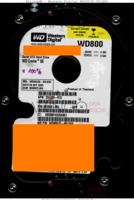 Western Digital WD800 WD800JD-60LSA0 2932801UDSA051 08 OCT 2005   SATA front side